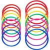 12 Pcs Plastic Toss Rings Target Throw Carnival Backyard Park Games Kids Intelligence Development Educational Exercise Toy 240306