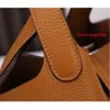 5A mirror quality Vegetable basket bag new fashion Drawstring mini handbag Designer bags gold buckle silver buckle women TC leather wax thread D0044