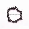 BEADED NEW NEW 7 Chakra Charm Natural Stone Gravel Bangle for Women 남자 남성 커플 치유 nce 팔찌 패션 보석 선물 선물 드롭 배달 je dhqnw