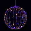 Obiekty dekoracyjne figurki Nowa kula oświetlona wyświetlacz świąteczny Dekoracja Światła Ball LED oświetlenie T240306