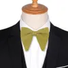 Heren Fluwelen Vintage Vlinderdas Voor Mannen Vrouwen Tuxedo Effen Kleur Grote Bowtie Strik Volwassen Heren Strikjes Cravats Geel Tie1275p