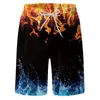 Herenshorts Heren Boardmode Kleurcontrast 3D Digitale print Zwembroek Trekkoord Dubbele zak Strandvakantie Zwemkleding