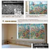 Wallpapers Quality Glass Film Eco-Friendly Vintage Translucidus Transparent Bathroom Mticolour Window Stickers Drop Delivery Home Gar Dhest