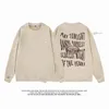 Automne Daim Sweatshirts Homme Lâche Style Gothique Urbain Lettre Impression Mode Pulls Street Tops Sweat Harajuku Y2k 240228