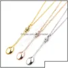 Hanger kettingen Hanger kettingen Hangers Sieraden Groothandel ketting Goud Sier Kroon Mini Theepot Royal Alice Snuff Ketting Lepel Drop Dhwee