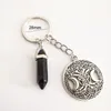 Keychains Retro Moon Star Key Chain Metal Pendant Charm Keychain Bag Accessories Car