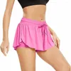 Women's Shorts Summer Culottes 2-in-1 Nylon Quick-drying Sports Running With Pockets And Drawstrings To Shape Waist Soft