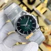 40mm Constellation Date 1503 51 00 Watches Green Gradient Dial Autoamtic Mens Watch rostfritt stål armband Luxury Gents Pure Tim256q