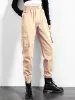 Capris Vintage Cargo Pants Kobiety Modne spodnie taktyczne Kieszenie streetwearne szerokie nogi wysokiej talii proste spodnie Y2K