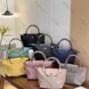 2024 Mode Nylon Handheld Folding Knödel Tasche für Frauen Luxus Designer Hohe Qualität Große, Mittlere und Kleine Einkaufstaschen