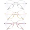 Zonnebrillen mode retro achthoek oog slijtage myopie optische spiegel anti-blauw lichtglazen bril in de bril Visie zorg unisex-bril