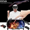 VR/ARデバイス3F VR Glasses Virtual Reality Box Google Paperboard 3Dビデオステレオマイクヘルメット4.7-6.4モバイルゲームオプションゲームパッドQ240306