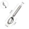 Cuillère à crème glacée en acier inoxydable, outil utilitaire réutilisable, Gadget de cuisine, cuillère de haute qualité, outils MHY071