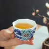 Чашки-блюдца Цзиндэчжэнь, необычные красивые фарфоровые чашки, винтажные милые и разные чайные керамические глазури, эстетические аксессуары для чашек