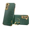 Housse de téléphone complète pour Samsung Galaxy A 52 72 12 Note20 Ultra cuir de Crocodile pour Samsung Galaxy S21 S20 FE Plus Ultra Capa208851675