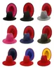 Mix 38 Colors Hats Fashion DoubleSided Matching Color Men039s And Women039s Flat Edge Jazz Hair Top Hat8688978