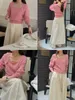 Atmosfär Fake Two Piece Knitwear Spring/Winter Lazy Trendy Square Neck Sweater For High End Women