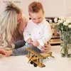 Decorative Objects Figurines Wooden Plane Wooden Aircraft Plane For Kids Aircraft Handicraft Model Wood Desktop Airplane Decor Vintage Plane For Boys Adults