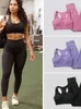 Lu Align Vrouw Workout 3 stuks Naadloze Vrouwen Set Outfits Sportkleding Gym Fitness Hoge Taille Legging Lange Mouw Crop Top Sportpakken Jogger Jogger Gry 2 Lemon Lady Gry S