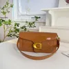 HEISSE Designer-Luxus-Tragetasche für Mädchen und Damen, Tabby-Schultertasche, hochwertige, einfarbige Tasche mit Kette, modische Tasche, echte Pickup-Schnalle, kleine Kapazität