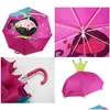 Équipement de pluie 33 styles joli parapluie de conception animale de dessin animé pour enfants enfants de haute qualité 3D créatif bébé soleil livraison bébé, enfants Dhadz