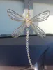 15 cm 6 inch glas-in-lood look Dragonfly Sun Catcher cartoon windgong hanger kristal raam hangend speelgoed prachtige vleugels helder 2938293