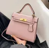 Luxury Shoulder Bags Designer messenger bag Thick chain handle handbags Leather satchel clutch bag simple design Plain lady purse