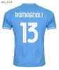 Maillots de football Lazio Immobile Soccer 2024 IMMOBILE BERISHA BASTOS SERGEJ ZACCAGNI BADELJ J.CORREA MARUSIC hommes enfants kit maillot de football 10e anniversaire H240307