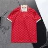 Popularna designerska koszula polo Summer Men koszule haftowane litery luksusowe męskie polo koszulę tee tee w stylu Anglii koszule man tops azjatycki rozmiar m-xxxl