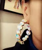 Hoop Earrings Arrival Shiny Crystal Gems Women Jewelry Trendy Pretty Girls39 Party Dress Collection Accessories9031012