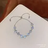 Niche Design Crystal Zircon Bracelet Female Pull-out Style Exquisite and Super Sparkling Bracelet