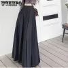 skirt Skirts Women Spring Pleated Floor Length Solid Simple Classic Graceful Popular Newly Young Stylish Cool Korean Style Hot Sale