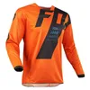 2023 Mens T-shirts Fox Hpit Cycling Suit Long Sleeve Top Spring Speed Deceleration Mountain Biking Moisture Wicking