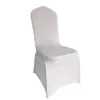 Chair Covers Chair Ers Black And White 20/30/50/100 Piece Elastic Polyester Wedding Party Spandex Arch Er Used For Banquet El Decorati Dhqvg