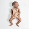 NPK 20-дюймовая уже окрашенная кукла реборн, детали августа, спящий ребенок, 3D картина с видимыми венами, тканевое тело в комплекте 240223
