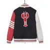 Herrenjacken TB Browin Herbst neuer gestreifter Baseballanzug Wolljacke Hummer Street Style Freizeitmantel