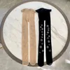 Luxe merkontwerp sokken voor vrouwen Sexy kralen Letterpatroon Kousen Mode beenpanty's Dames sexy kanten kous Panty's van topkwaliteit