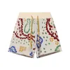 Shorts designer Shorts Anacagni Modello fiore di lana stampato Jacquard Summer SEDE RETRO Knitted