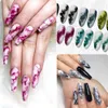 SUPWEE 14Pcs Gel Nali Polish Set Blooming Watercolor Ink Flower Effect Quick Dry Semi Permanent Nails Varnish Art 240229