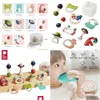 Intelligenzspielzeug Bc Babycare 10-teiliges Babyrasseln-Beißring-Set Säuglingsschütteln Rassel Spielen Kauen Sile Montessori Spielzeug 0-6 Monate Geschenk Dro Dhlet