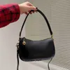 Designerväska swinger väska kvinnor axillär väska handväska handväska äkta läder 2 remmar gamla blommakvalitetsflikar