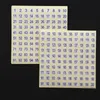 15 ark vita rondnummer etikett klistermärken för diy hantverk självhäftande taggar klistermärken hemskolekontor stationer 240229