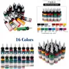 Tattoo Inks Authentic Embroidery Dragon Tattoo Equipment Integrates Color 16 Colors 30 Milliliters Fusion L Ordinary Ink. Drop Deliver Dhcfw