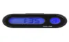 Cargool 2 i 1 bil Dashboard digital klocka Justerbar LED -bakgrundsbelysning Auto Thermometer Vehicle Temperaturmätare Black15625763