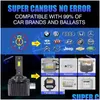 Bilstrålkastare nya Carshark D1S D3S LED-strålkastare 40000LM D4S D5S D2S D8S BBS CanBus Two-Sided 110W D1R D2R D3R D4R CAR LAMP 1 DROP D DHFUM