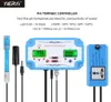 Medidor de testador pHECTEMP on-line Detector de qualidade da água Controlador de pH Plugue de relé Eletrodo substituível Tipo BNC Sonda US EU plug1496511