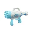 Zand Spelen Waterpret 9 Gaten Bubble Gun Zeepbel Maker Zomer Buiten Speelgoed voor Kinderen Automatische Elektrische Zeepmaker Pomperos Blower Geschenken Feestspeeltje