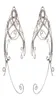 耳のカフ2pcsファッションエルフ耳カフスイヤリングのイヤフフッククリップ女性のためのジュエリーギフト2211085520064
