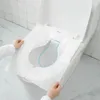 Le siège de toilettes couvre les doublures en papier d'eau soluble jetable pour les déplacements ou le coussin accessoire de salle de bain