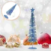 Kerstversiering Gloeiende Boom Decor Klein Ornament Glans Kerstmis Smeedijzeren Ambachtelijke Lichtgevende Versiering